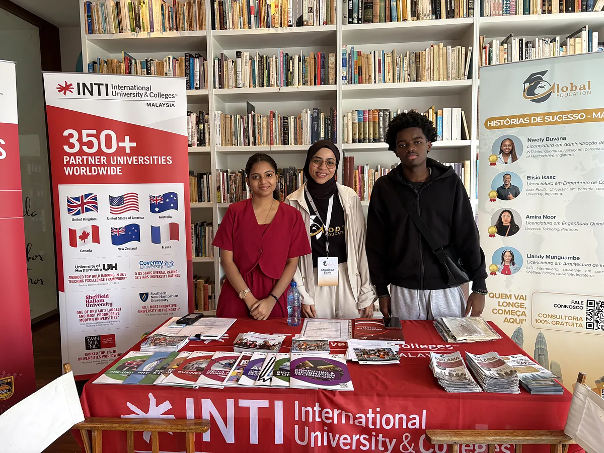 The Global Education team with application materials