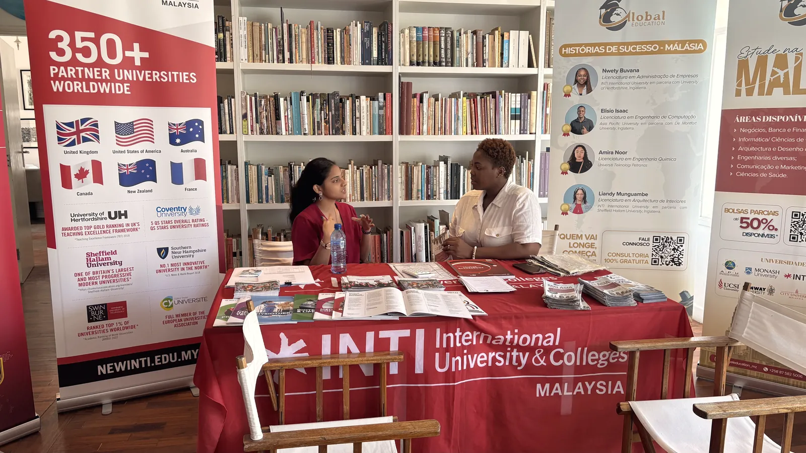 One-to-one advice session with a student