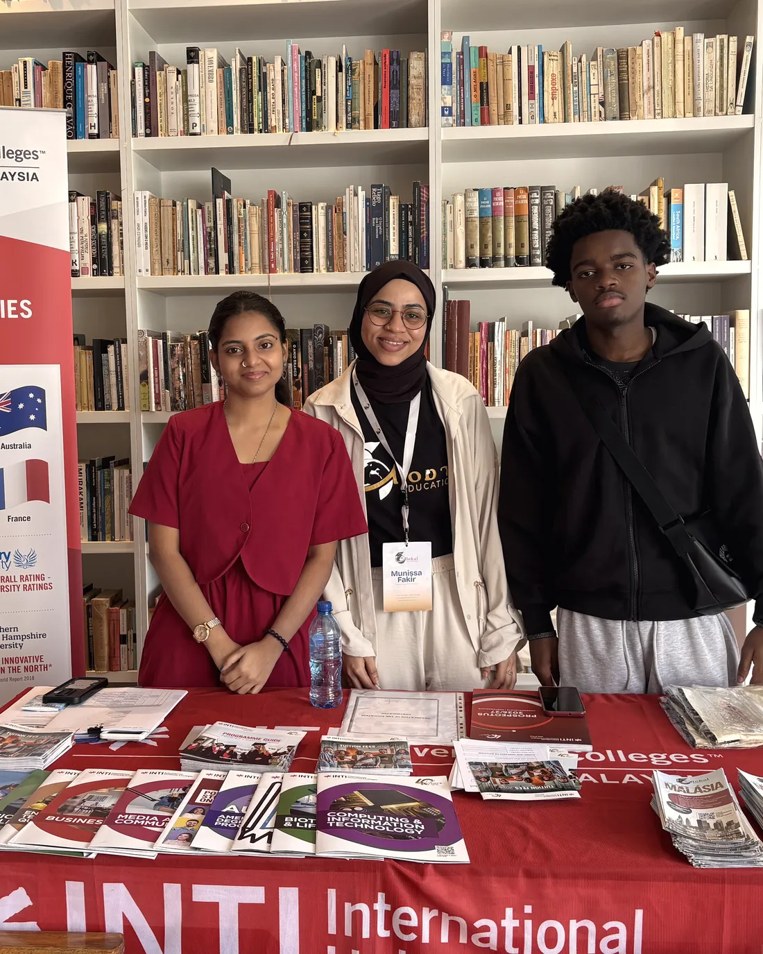 The Global Education team at a university open day in Maputo
